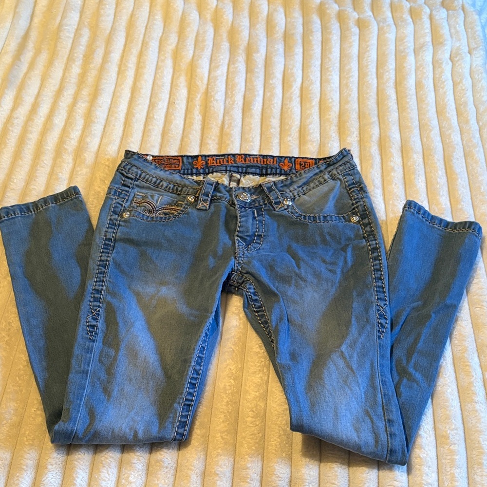 Rock Revival Women's Blue Duke Skinny Jeans